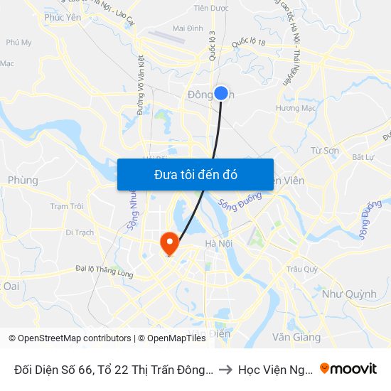 Đối Diện Số 66, Tổ 22 Thị Trấn Đông Anh, Đường Uy Nổ to Học Viện Ngoại Giao map