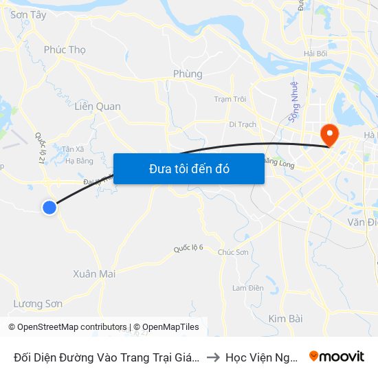 Đối Diện Đường Vào Trang Trại Giáo Dục Mis 30m to Học Viện Ngoại Giao map