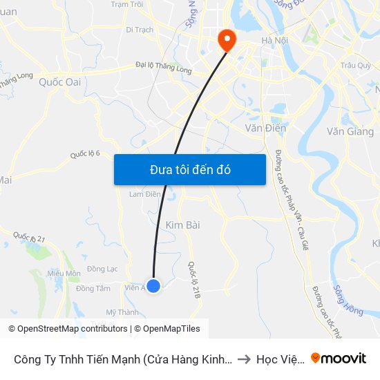 Công Ty Tnhh Tiến Mạnh (Cửa Hàng Kinh Doanh Tôn Tấm Lợp) Thôn Viên Ngoại - Tỉnh Lộ 429 to Học Viện Ngoại Giao map