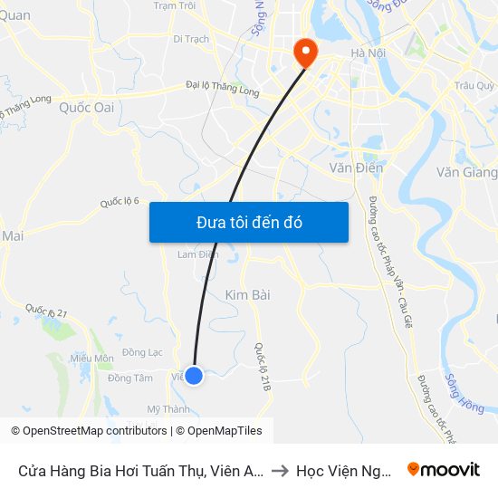 Cửa Hàng Bia Hơi Tuấn Thụ, Viên An - Tỉnh Lộ 429 to Học Viện Ngoại Giao map