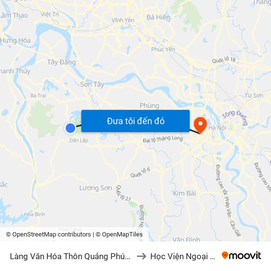 Làng Văn Hóa Thôn Quảng Phúc, Đt87 to Học Viện Ngoại Giao map