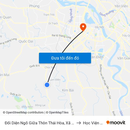 Đối Diện Ngõ Giữa Thôn Thái Hòa, Xã Hợp Đồng, Chương Mỹ, Tl 419 to Học Viện Ngoại Giao map