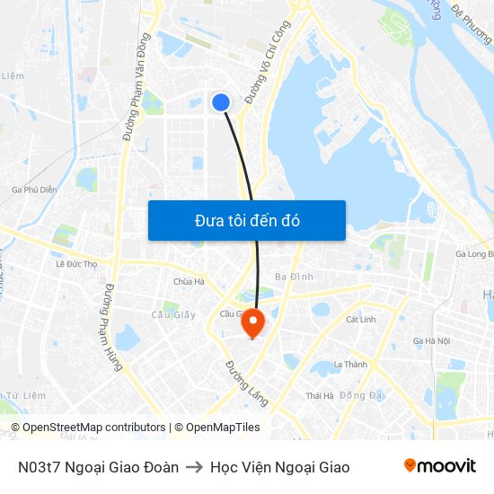 N03t7 Ngoại Giao Đoàn to Học Viện Ngoại Giao map