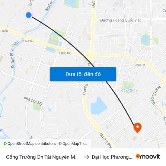 Cổng Trường Đh Tài Nguyên Môi Trường to Đại Học Phương Đông map