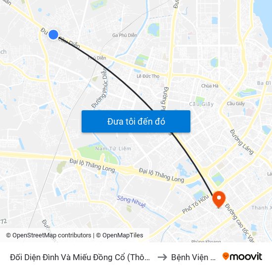 Đối Diện Đình Và Miếu Đồng Cổ (Thôn Nguyên Xá) - Đường 32 to Bệnh Viện Xây Dựng map