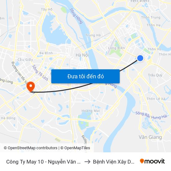 Công Ty May 10 - Nguyễn Văn Linh to Bệnh Viện Xây Dựng map