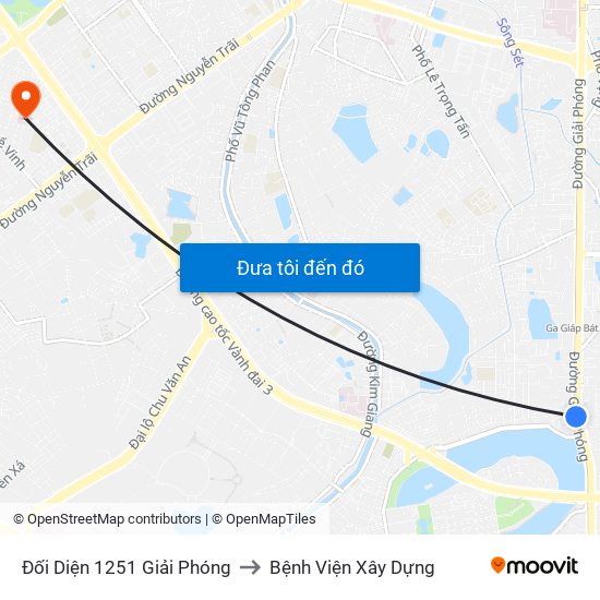 Đối Diện 1251 Giải Phóng to Bệnh Viện Xây Dựng map