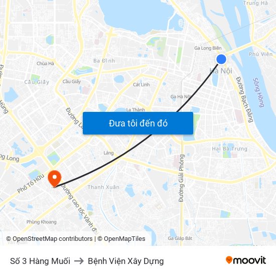 Số 3 Hàng Muối to Bệnh Viện Xây Dựng map