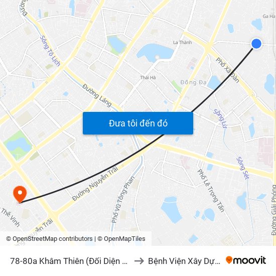 78-80a Khâm Thiên (Đối Diện 71) to Bệnh Viện Xây Dựng map