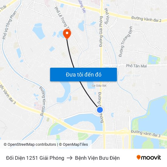 Đối Diện 1251 Giải Phóng to Bệnh Viện Bưu Điện map