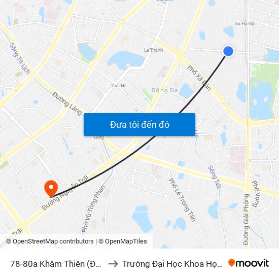 78-80a Khâm Thiên (Đối Diện 71) to Trường Đại Học Khoa Học Tự Nhiên map