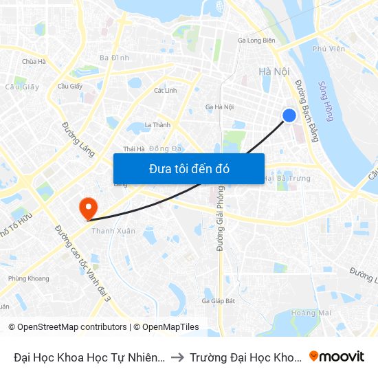 Đại Học Khoa Học Tự Nhiên - 19 Lê Thánh Tông to Trường Đại Học Khoa Học Tự Nhiên map