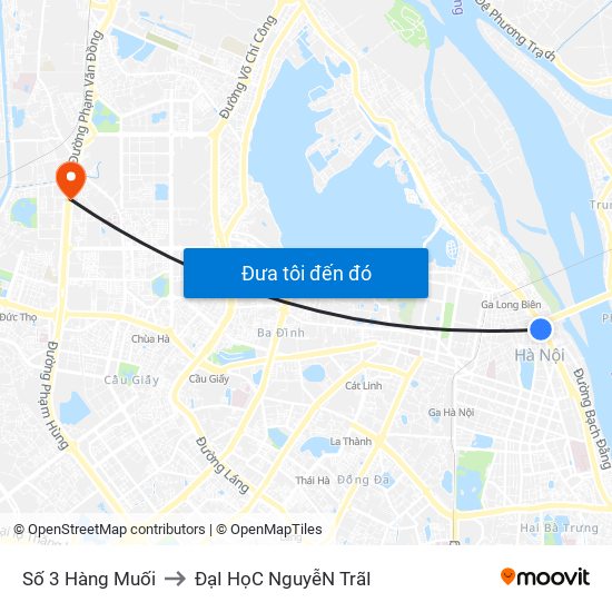 Số 3 Hàng Muối to ĐạI HọC NguyễN TrãI map