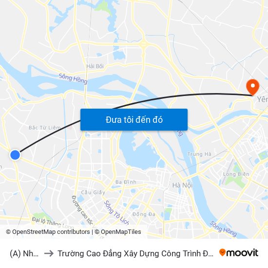 (A) Nhổn to Trường Cao Đẳng Xây Dựng Công Trình Đô Thị map