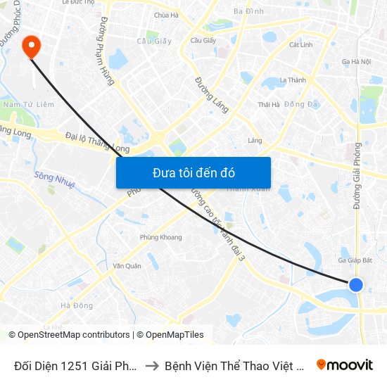 Đối Diện 1251 Giải Phóng to Bệnh Viện Thể Thao Việt Nam map