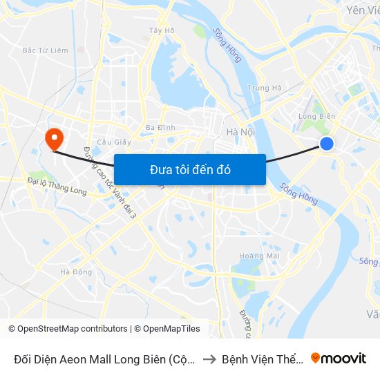 Đối Diện Aeon Mall Long Biên (Cột Điện T4a/2a-B Đường Cổ Linh) to Bệnh Viện Thể Thao Việt Nam map