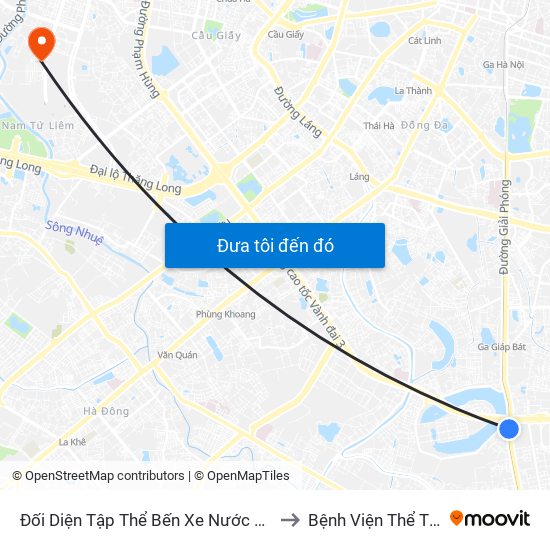 Đối Diện Tập Thể Bến Xe Nước Ngầm Hà Nội - Ngọc Hồi to Bệnh Viện Thể Thao Việt Nam map