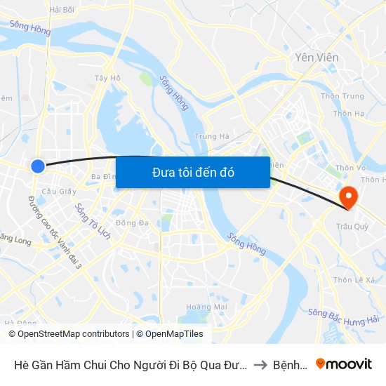 2b Phạm Văn Đồng to Bệnh Viện Thú Y map