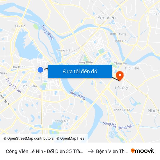 Công Viên Lê Nin - Đối Diện 35 Trần Phú to Bệnh Viện Thú Y map