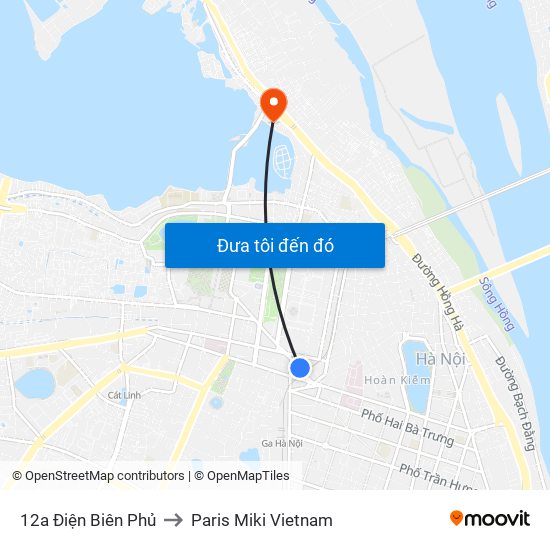 12a Điện Biên Phủ to Paris Miki Vietnam map