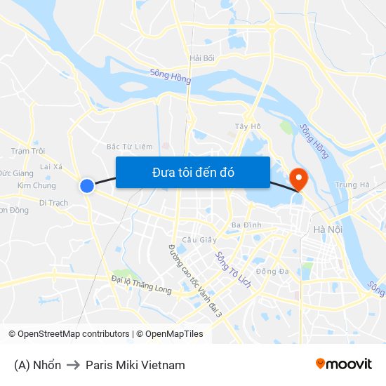 (A) Nhổn to Paris Miki Vietnam map