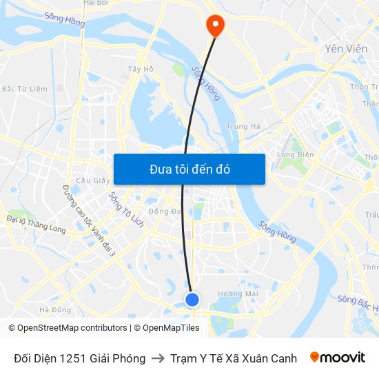 Đối Diện 1251 Giải Phóng to Trạm Y Tế Xã Xuân Canh map