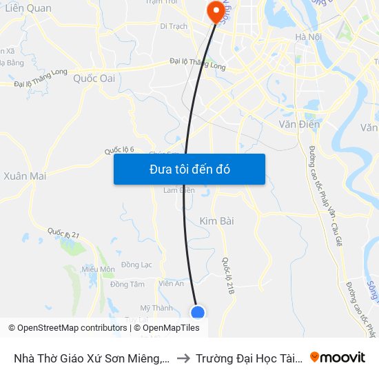 Nhà Thờ Giáo Xứ Sơn Miêng, Xã Miêng Thượng - Tỉnh Lộ 429b to Trường Đại Học Tài Nguyên Và Môi Trường map