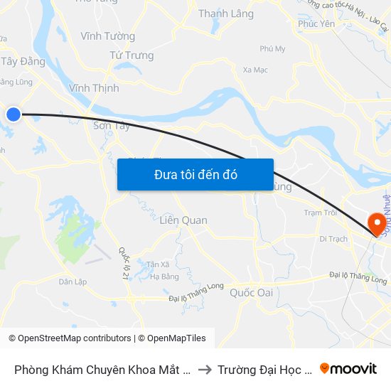 Phòng Khám Chuyên Khoa Mắt Sơn Tây Thôn Liên Minh Xã Thụy An, Đường 413 to Trường Đại Học Tài Nguyên Và Môi Trường map