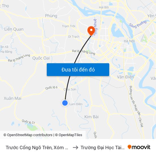 Trước Cổng Ngõ Trên, Xóm Dẫy, Xã Đại Yên 20m - Tỉnh Lộ 419 to Trường Đại Học Tài Nguyên Và Môi Trường map