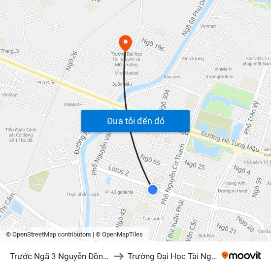 Trước Ngã 3 Nguyễn Đồng Chi, Hàm Nghi 100m to Trường Đại Học Tài Nguyên Và Môi Trường map