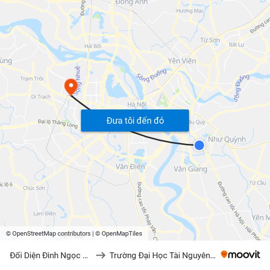 Đối Diện Đình Ngọc Động-Đa Tốn to Trường Đại Học Tài Nguyên Và Môi Trường map