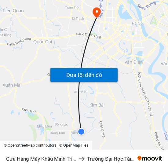 Cửa Hàng Máy Khâu Minh Trí, Viên Ngoại, Viên An - Tỉnh Lộ 429 to Trường Đại Học Tài Nguyên Và Môi Trường map