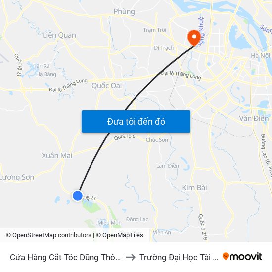 Cửa Hàng Cắt Tóc Dũng Thôn Nam Sơn - Đường Hồ Chí Minh to Trường Đại Học Tài Nguyên Và Môi Trường map