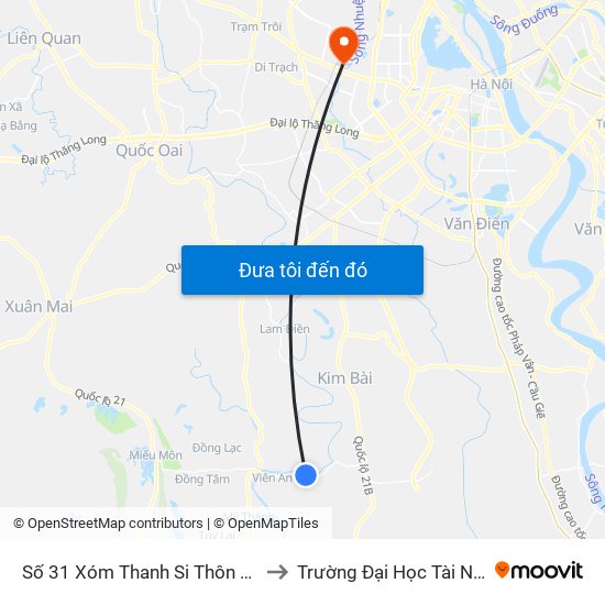 Số 31 Xóm Thanh Si Thôn Xuyên Dương - Tỉnh Lộ 429 to Trường Đại Học Tài Nguyên Và Môi Trường map