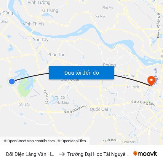 Đối Diện Làng Văn Hóa Muỗi, Đt87 to Trường Đại Học Tài Nguyên Và Môi Trường map