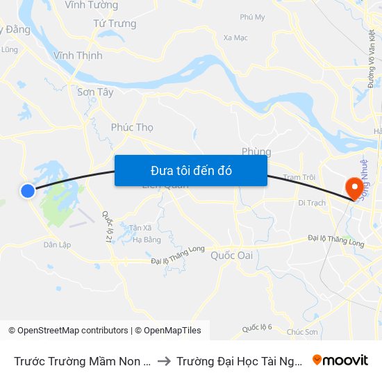 Trước Trường Mầm Non Yên Bài A 40m, Đt87 to Trường Đại Học Tài Nguyên Và Môi Trường map