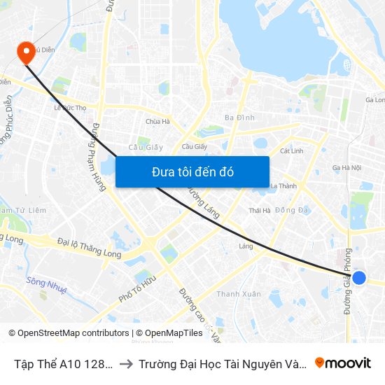 Tập Thể A10 128c Đại La to Trường Đại Học Tài Nguyên Và Môi Trường map