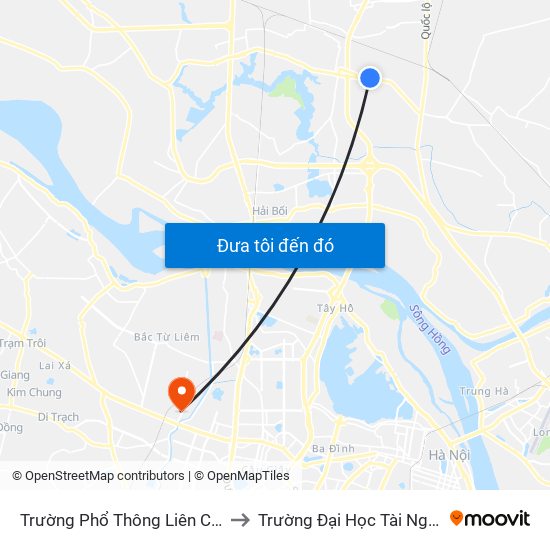 Trường Phổ Thông Liên Cấp Archimedes - Ql23 to Trường Đại Học Tài Nguyên Và Môi Trường map