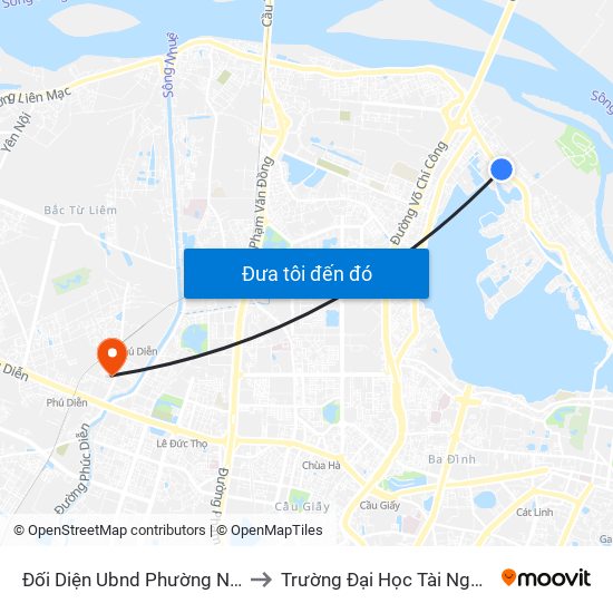 Đối Diện Ubnd Phường Nhật Tân - 399 Âu Cơ to Trường Đại Học Tài Nguyên Và Môi Trường map