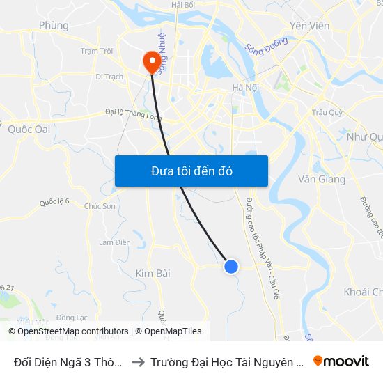 Đối Diện Ngã 3 Thôn Thụy Ứng to Trường Đại Học Tài Nguyên Và Môi Trường map