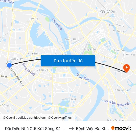 Đối Diện Nhà Ct5 Kđt Sông Đà Mỹ Đình - Phạm Hùng to Bệnh Viện Đa Khoa Gia Lâm map