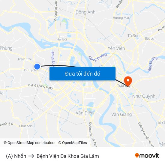 (A) Nhổn to Bệnh Viện Đa Khoa Gia Lâm map