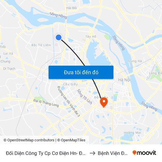 Đối Diện Công Ty Cp Cơ Điện Hn- Đường Đức Thắng to Bệnh Viện Đại Học Y map