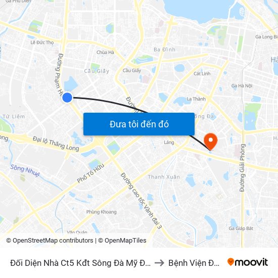 Đối Diện Nhà Ct5 Kđt Sông Đà Mỹ Đình - Phạm Hùng to Bệnh Viện Đại Học Y map