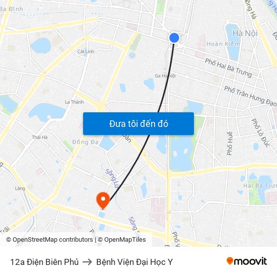 12a Điện Biên Phủ to Bệnh Viện Đại Học Y map