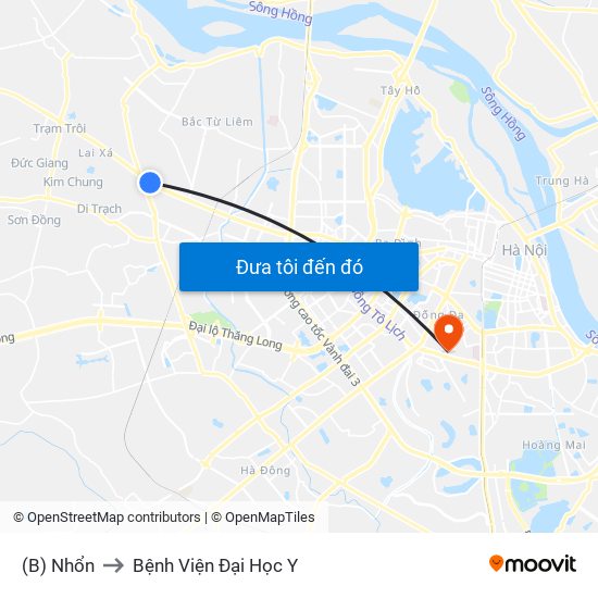 (B) Nhổn to Bệnh Viện Đại Học Y map