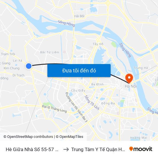 Hè Giữa Nhà Số 55-57 Phố Nhổn to Trung Tâm Y Tế Quận Hoàn Kiếm map