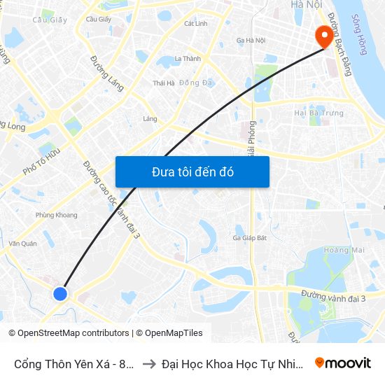 Cổng Thôn Yên Xá - 89 Cầu Bươu to Đại Học Khoa Học Tự Nhiên - Khoa Hoá map