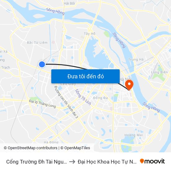 Cổng Trường Đh Tài Nguyên Môi Trường to Đại Học Khoa Học Tự Nhiên - Khoa Hoá map