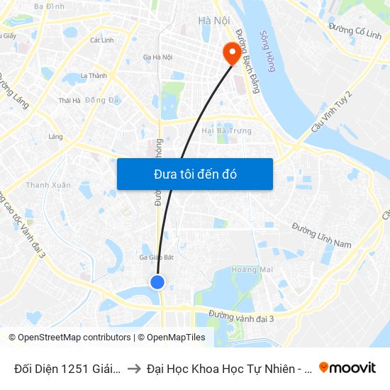 Đối Diện 1251 Giải Phóng to Đại Học Khoa Học Tự Nhiên - Khoa Hoá map